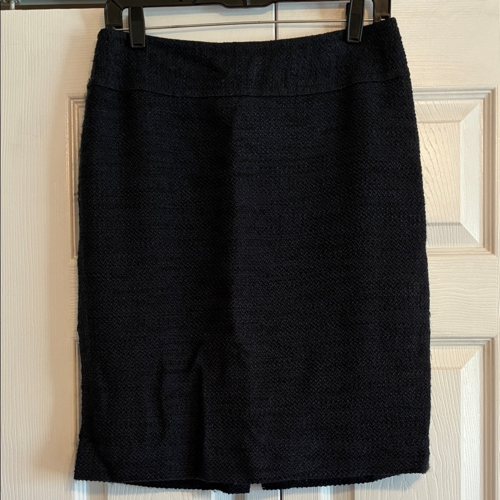Ann Taylor Navy with Dark Subtle Shimmer Pencil Skirt